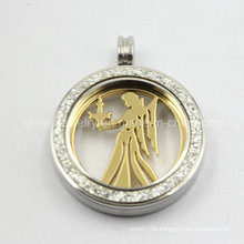 Fashion 316L Stainless Steel Coin Pendant Jewelry for Women